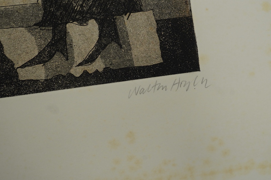 Walter Hoyle (1922-2000), artists proof etching, ‘Dans Le Rue’, signed in pencil, 57 x 69cm, unframed